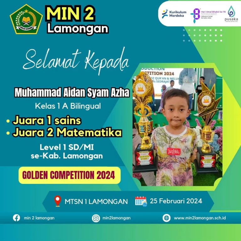 Memborong Piala, MIN 2 Lamongan Sukseskan Golden Competition 2024